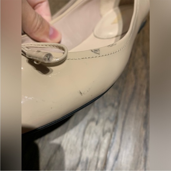 Authentic Prada Women's Beige Bow Flats - Picture 3 of 8